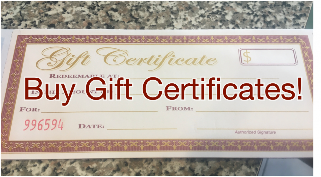 Buy a Denville Diner Gift Certificate!